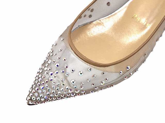 Christian Louboutin クリスチャン ルブタン シューズ 靴 Follies Strass フラット パンプス イタリア製 新品 ☆  NUDE ☆ 36.5 J254.. の通販はau PAY マーケット - シートラスト | au PAY マーケット－通販サイト